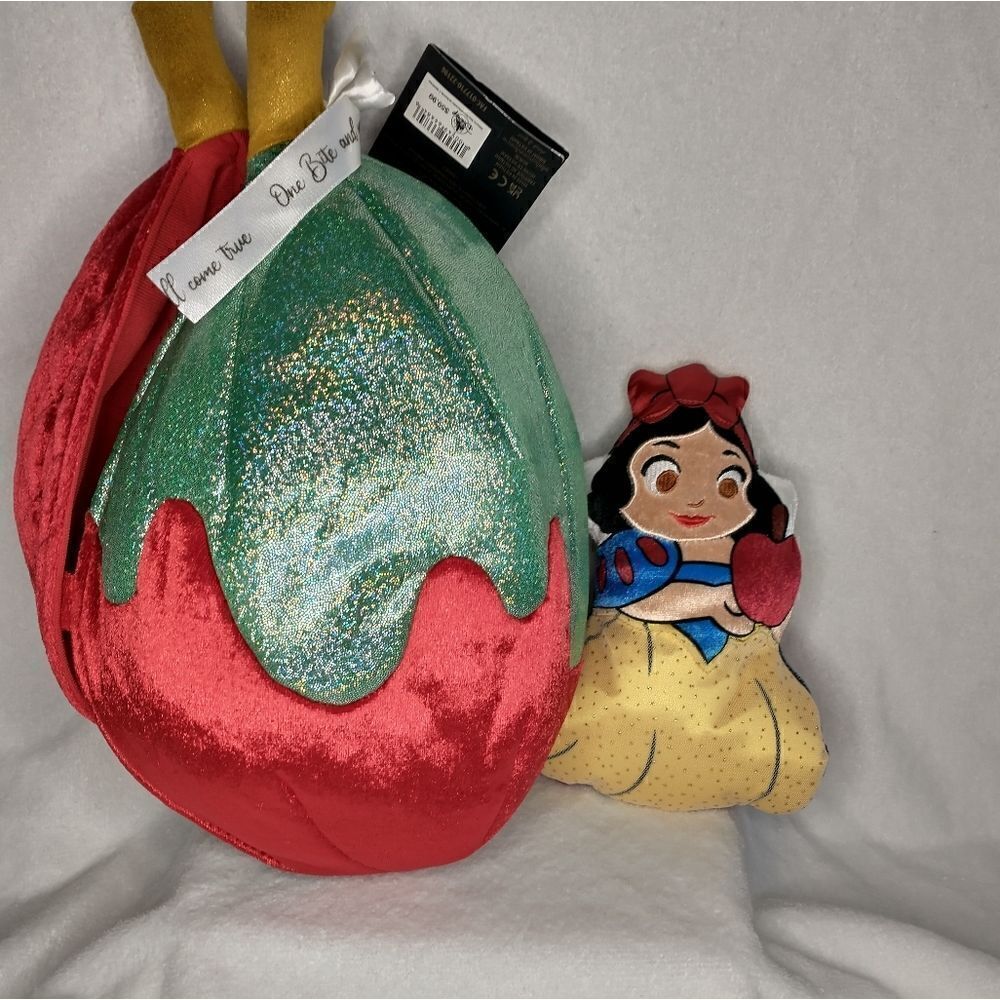 Disney Snow White Plush Apple with Double Sided Character